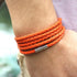 NEW Trendy Black Retro Wrap Long Leather Men Brecelets Bangles Fashion Sporty Chain Link Male Charm Bracelet