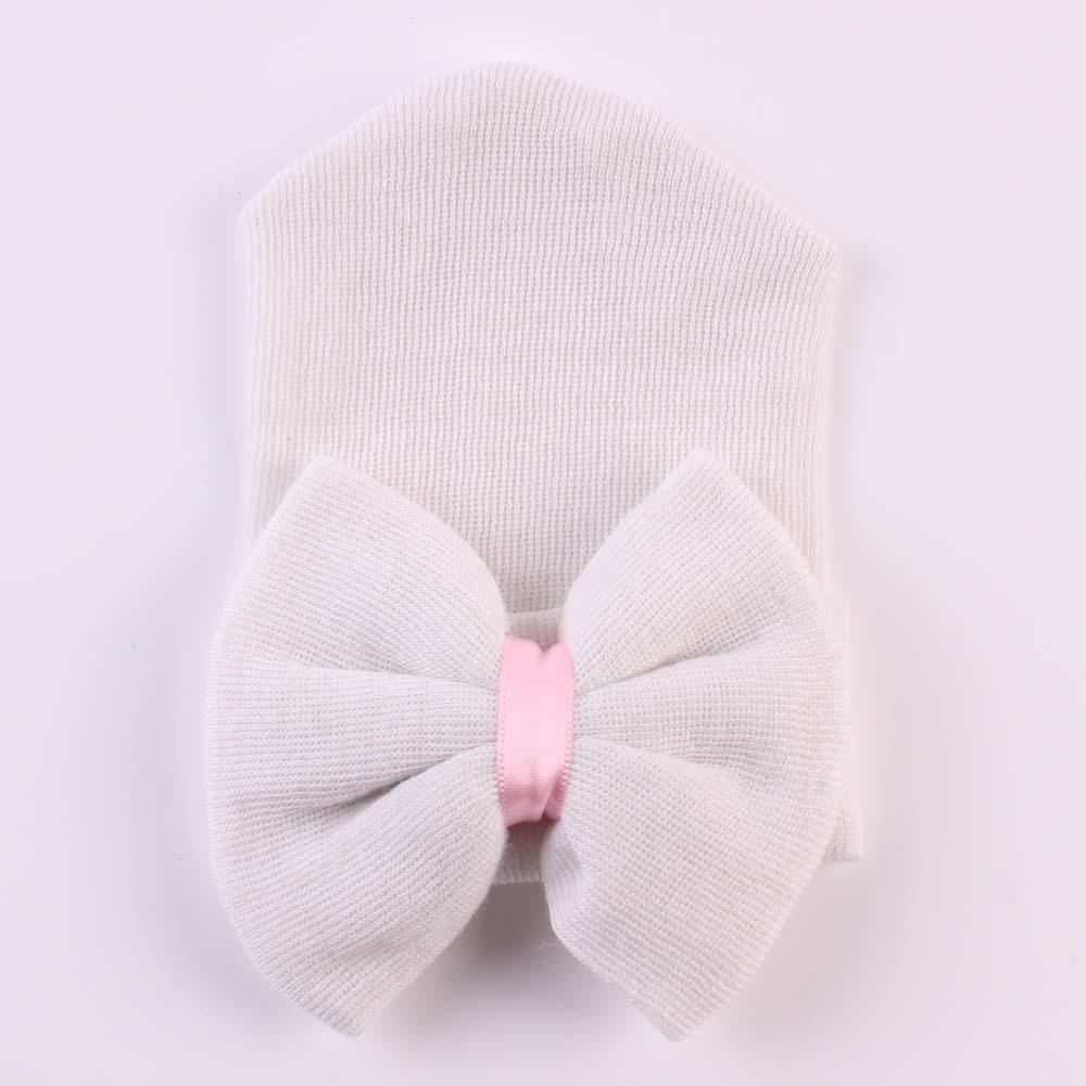 Newborn Baby Hat Baby Girls Bowknot Cap Warm Breathable Infant Cap With Big Bow In Modern Design For Baby Kids