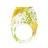 Elegant Luxury Magical Transparent Forest Epic Handmade Stylish Dried Flower Special Resin Ring Colorful Ink Pattern Scenery for Women