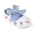 Baby Girl Newborn Shoes Floral Embroidery Striped Bowknot First Walker Soft Soles Anti-Slip Princess Shoes