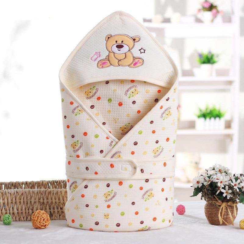 Cotton Infant Baby Sleeping Bag Envelope For Newborn Baby Bedding Wrap Sleepsack For Baby Blanket