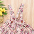 Luxury Modern Summer Fashion Toddler Kids Baby Girls Floral Printing Sleeveless Clothes Party  Strap Tutu Dress For Girls