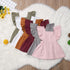 Modern Summer Casual Cute Infant Kids Baby Girl Summer Color Ruffle Princess Party Dress Clothes