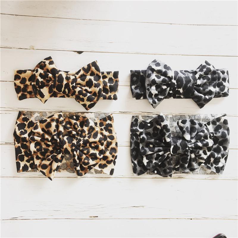 Modern Baby Headband Bow for Girl Leopard Headbands for Newborn Toddler Turban Baby Hair Accessories Design