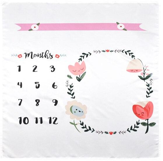 Cartoon Pattern  Baby Photo Props Background Blankets Play Mats Backdrop Cloth Calendar Photo Accessories Blanket For Baby