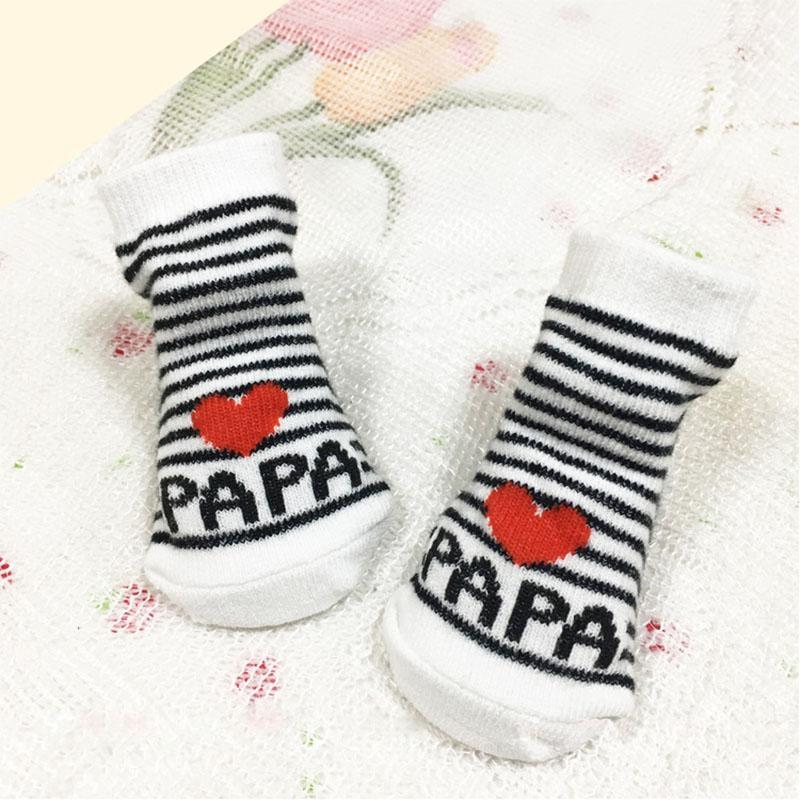 Comfortable Cute Cotton Newborn Soft Baby Girls Boys Socks Infant Toddler Stripe Anti Slip Stretchy Socks