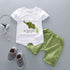 Fashion T shirt and Shorts Set Cartoon Cotton Summer Clothing for Newborn Baby Boy Infant Fashion Outerwear Clothes