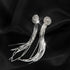 Korean Trend Fashion Jewelry Personality Elegant Temperament Epic Crystal Tassel Earrings Luxury Bridal Earrings For Women