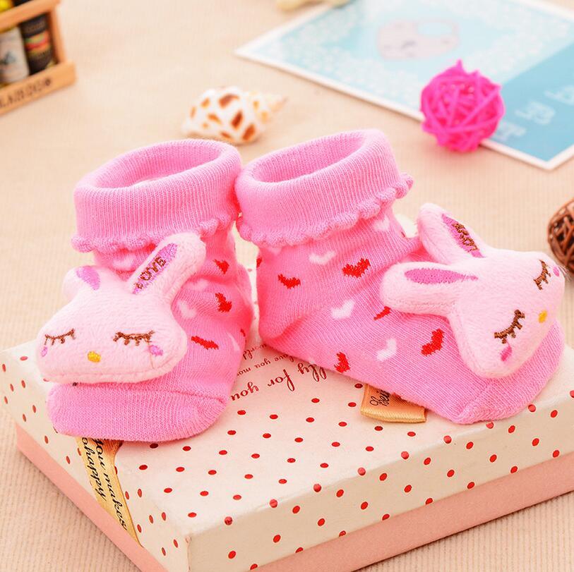 Cotton Baby Socks Rubber Anti Slip Boy Girl Floor Kids Toddlers Autumn Spring Cartoon Infant Newborn Sock