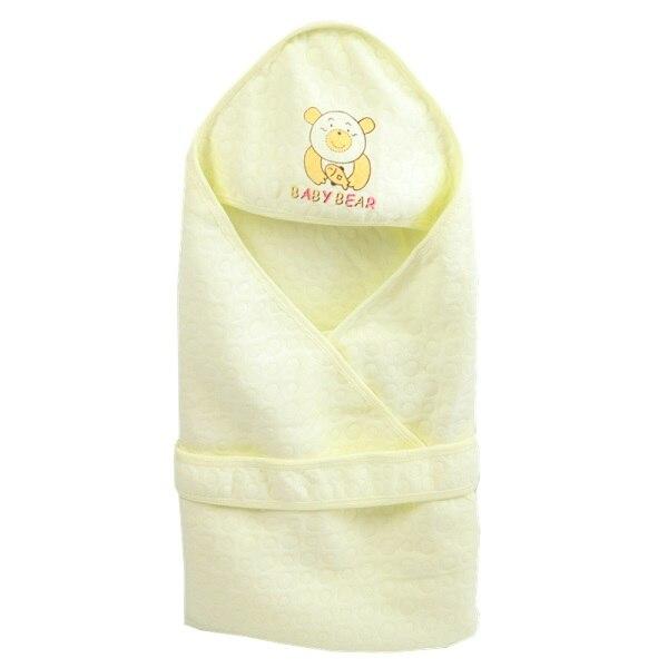 Baby Blanket Infant Cotton Breathable Envelop Swaddle Blankets For Newborn Baby Hooded Sleepsack