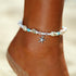 Starfish Pendant Anklets For Women Stone Beads Shell Anklet Bohemian Bracelets Jewelry