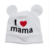 Trend New Baby Hats For Girls Cap Cute Ear Newborn Boys Girls Knitted Print Caps Beanies For  Baby