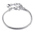 Luxury Modern High Quality Authentic Silver Color Snake Chain Fine Bracelet Fit European Charm Bracelet for Women With Heart and Star