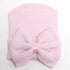 Newborn Baby Girls Striped Headband Headwear Toddler Soft Hat with Bow For Baby Girls