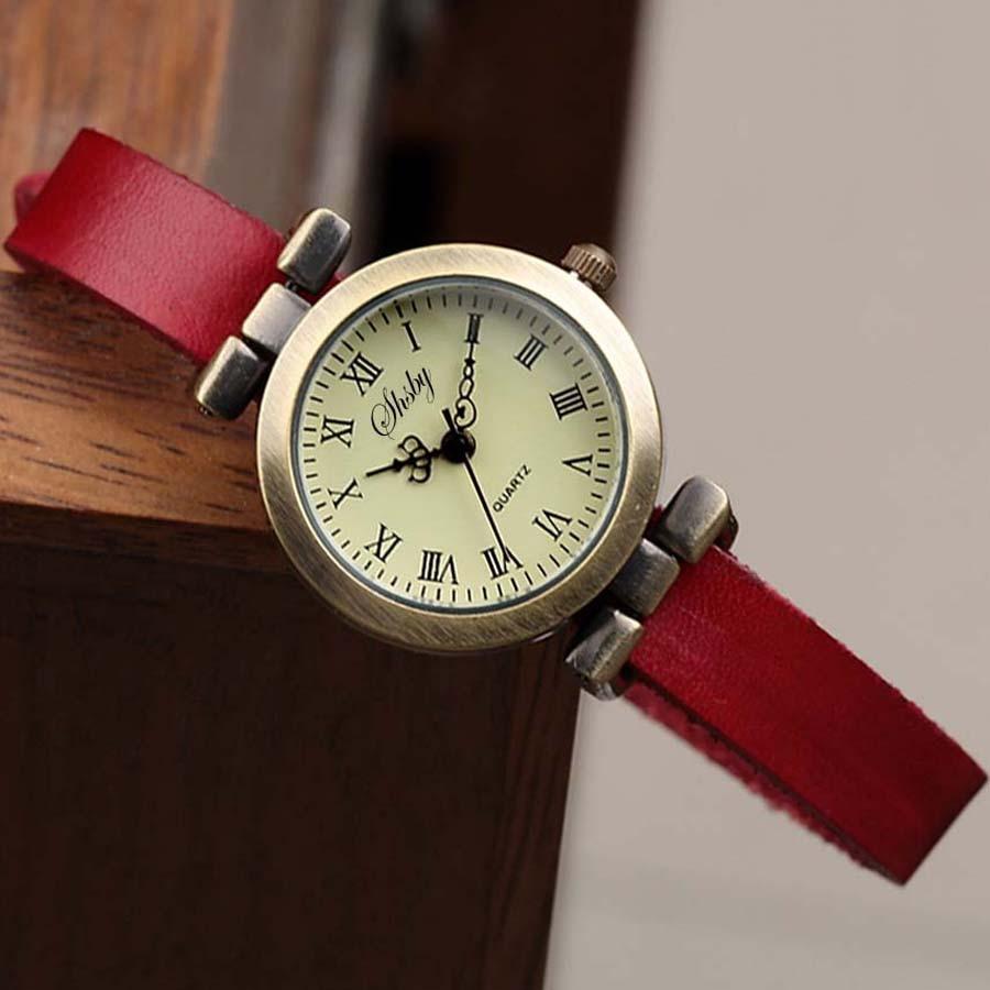 New Fashion Hot-selling Leather Female Watch Vintage Watch Women Dress Watches For Women and Girls