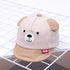 Cartoon Bear Baby Hat Cap Adjustable Baseball Cap Cute Striped Cotton Kids Sun Hat for Baby Boys