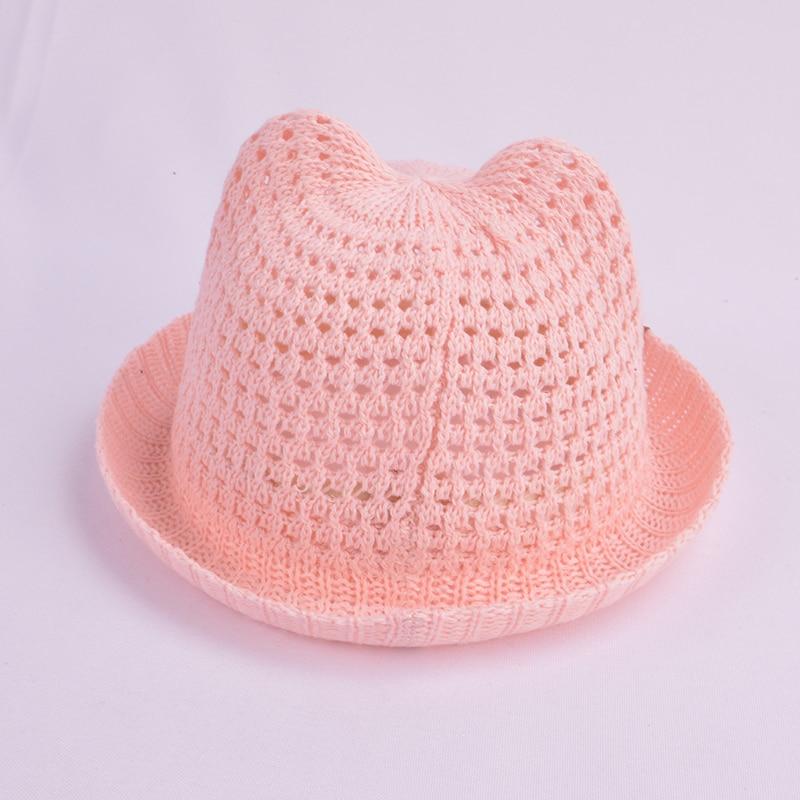 Modern Handmade Baby Hats For Children Bucket Cap Kids Toddler Sun Hat Hollow Mesh Caps Casual Beach Caps For Kids