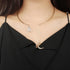 New Modern Creative Moon Pendant Open Choker Elegant Necklace For Ladies Elegant Crystal Cuff Collar Luxury Necklace Statement Party Fashion Jewelry