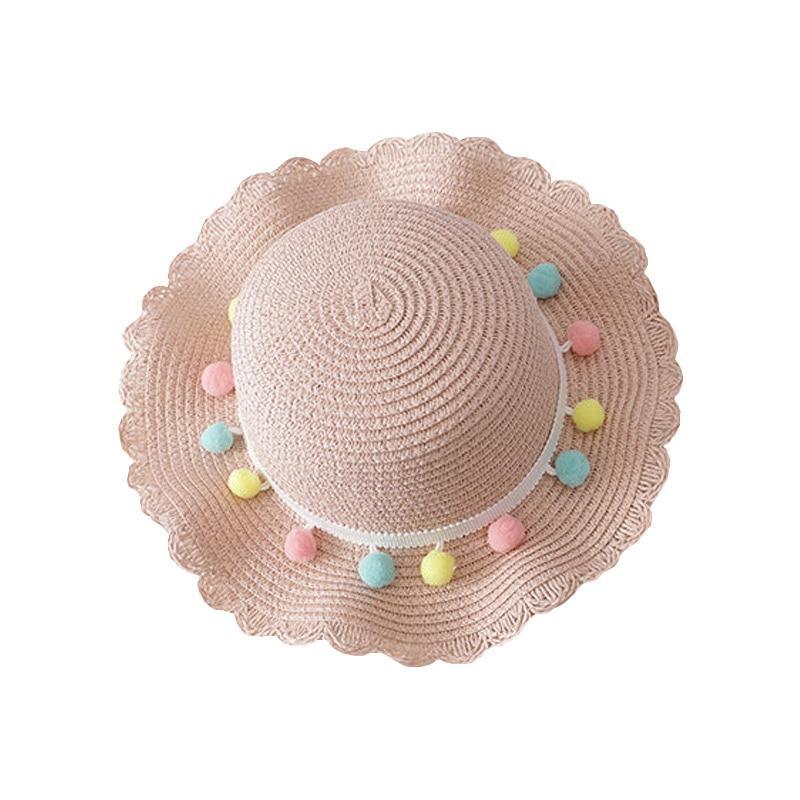 Luxury Baby Lady Girl Summer Straw Sun Handmade Beach Hat In elegant Modern Deign For Kids