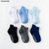 6 Pairs Cotton Children's Anti-slip Low Cut Floor Socks With Rubber Grips For Boys And Girls