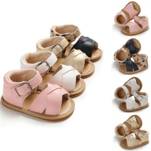 Stylish Summer Baby Kid Boy Girl Sandals Prewalker Newborn Leather Soft Sole Comfortable Crib Shoes