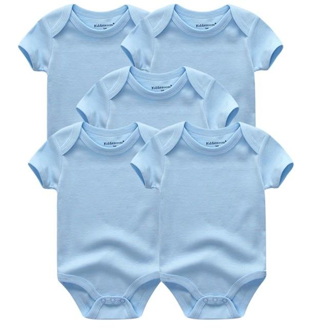 5 PC Baby Summer High Quality Striped Rompers Jumpsuit For Boy & Girls Comfortable Clothes