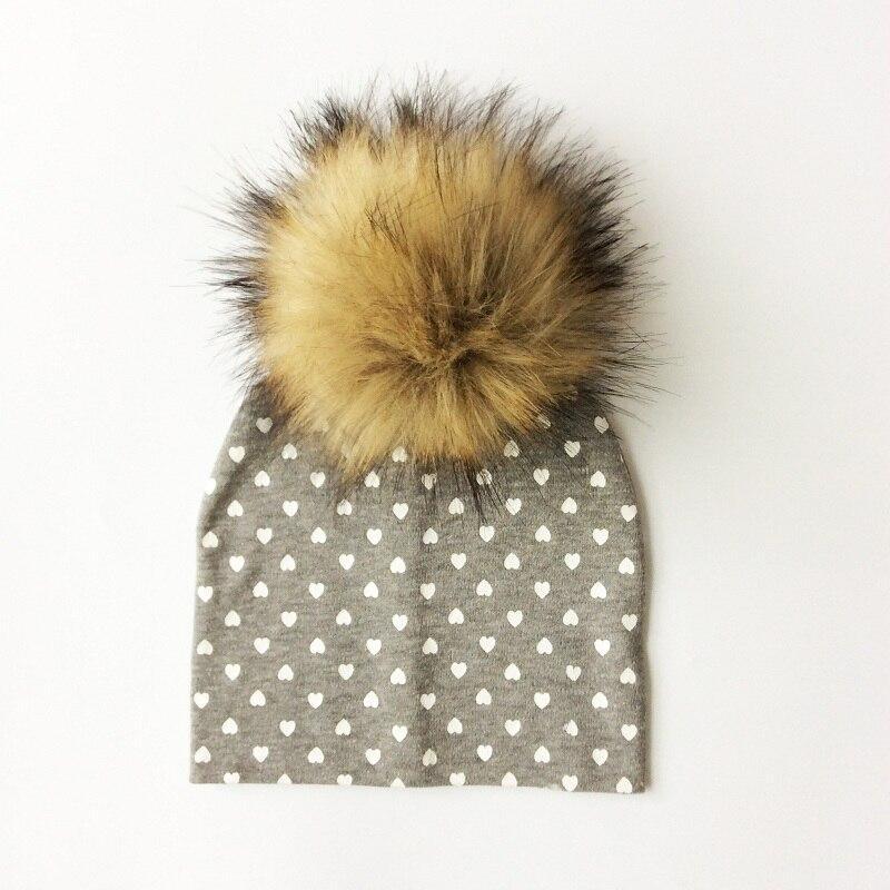 Luxury Modern Baby Hat Cotton Printing Hat With Pompon For Girls Autumn Winter Boys Caps Children Bonnet For Kids