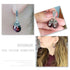 Retro Modern 925 Sterling Silver Elegant Round Garnet Drop Earrings For Women Luxury Trend Natural Red Gemstone Ruby