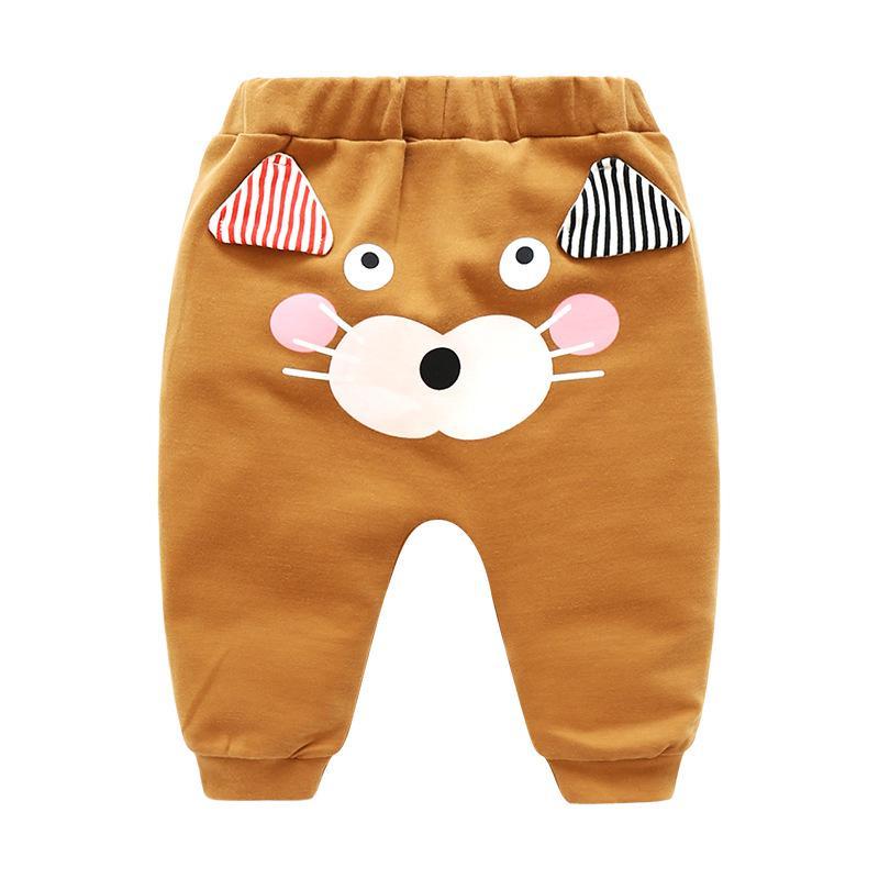 Modern Baby Boys Girls Cartoon Pants Spring High Waist Guard Belly Trousers Print Bottoms In Interesting Style For Girls And Boys