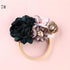 Modern Fashion Floral Headband Newborn Baby Elastic Hairbands Pearl Fresh Style Bow Knot For Girls