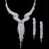 Wedding Jewellery Set Crystal Bridal Jewelry Sets For Women Long Tassel Statement Necklace/Earrings Set