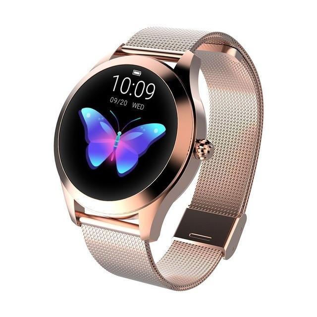 STEVVEX  IP68 Waterproof Luxury Elegant Smart Watch For Women Lovely Bracelet Heart Rate Monitor Sleep Monitoring Smartwatch Connect