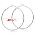Big Circle Gold and Silver Luxury Woman 40mm 60mm 70mm 80mm Exaggerate Big Smooth Circle Hoop Earrings In Elegant Style