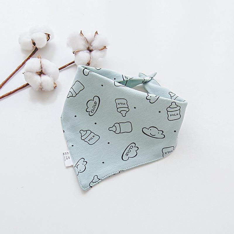 Cotton Cartoon Bandana Feeding Saliva Towel Waterproof Bibs For Baby Burp Accessory Adjustable Button Durable Baby Towels