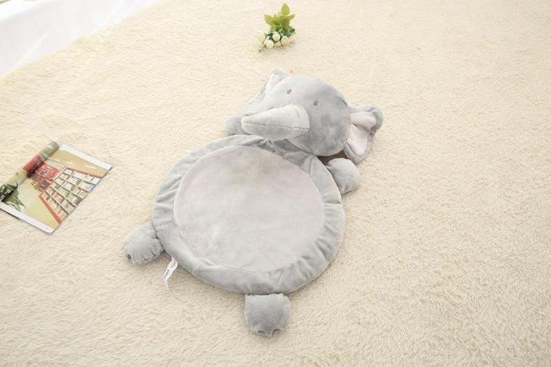 Modern Plush Climbing Carpet Play Mats Newborn  Animal Play Mats Soft Sleeping Mat Cotton Elephant & Fox Carpet For Kids