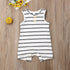 Summer Clothing Newborn Infant Baby Boy/Girl Striped Romper Sleeveless Outfit Jumpsuit Pajamas