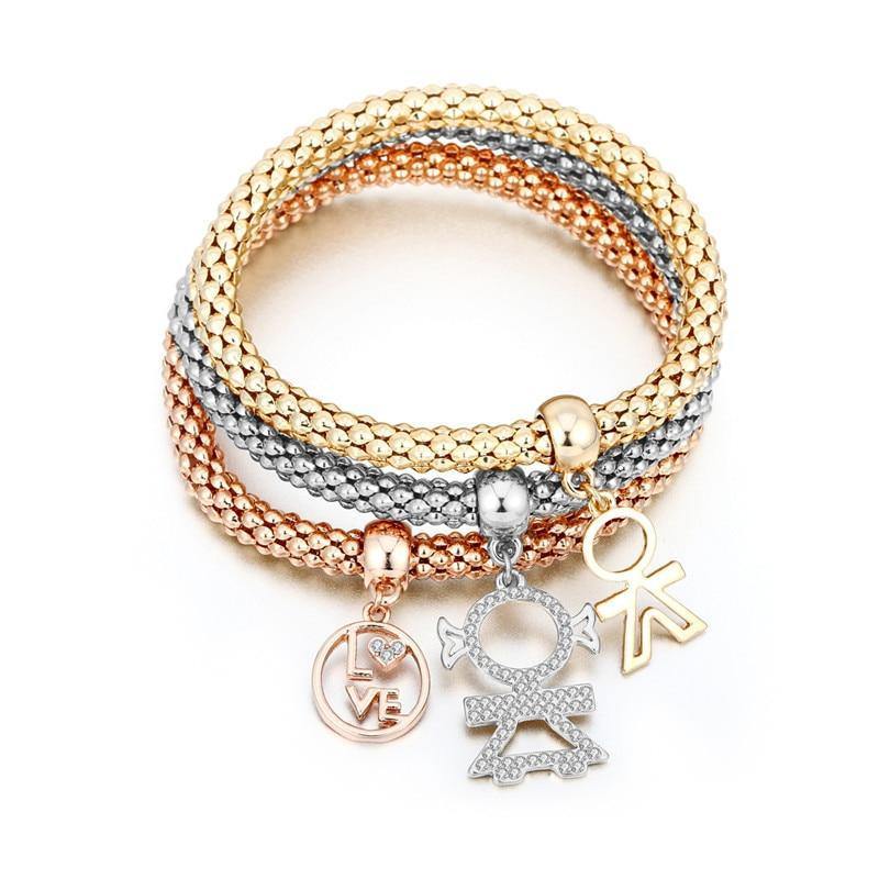 New Fashion Bracelet Elegant Modern Tree of Life Owl Anchor Music Note Boy Girl Heart Bracelets For Women Multilayer Bracelet