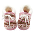 Newborns Baby Boy Soft Soled Footwear Walking Shoes Winter Warm Print First Walkers Baby Girl Cotton Shoes