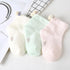 3 Pairs  Cartoon Candy Color Cotton Fashion Elastic Band Socks For Newborn Boys And Girls