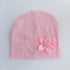 Modern Elegant Baby Girl Hat Cap With Bow and Dots Cotton Flower Beanie for Girls Butterfly Knot