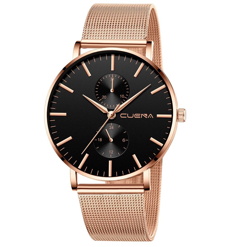 Luxury Unisex Classic Casual Metal Watch Stain Steall Watch Waterproof Watch In Elegant Luxury Modern Style