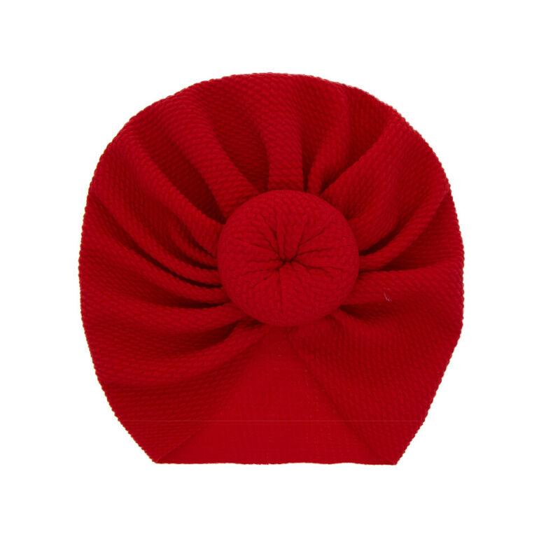 Baby Accessories Newborn Toddler Kids Baby Boy Girl Solid Knot Hats Turban Cotton Beanie Candy Color Hat For Kids