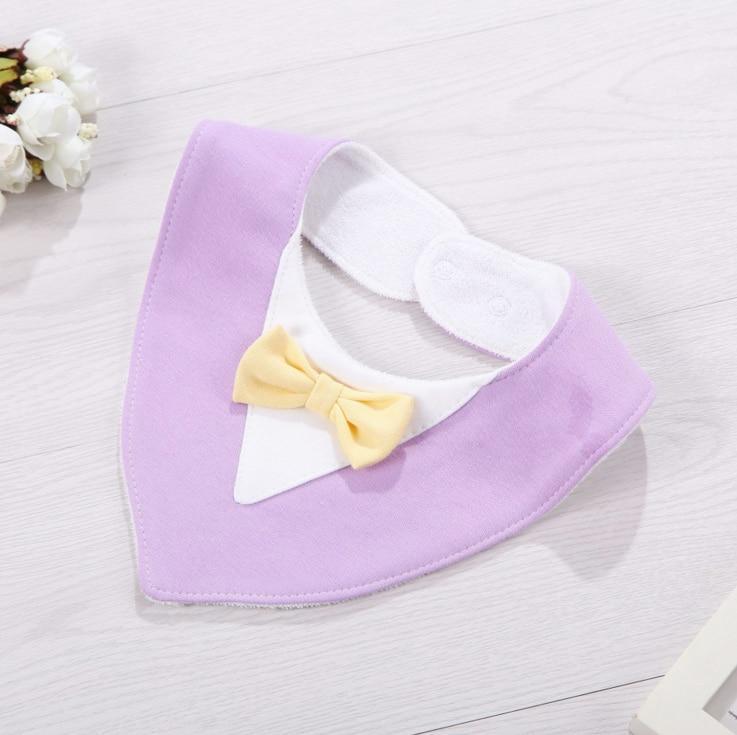 Infant Kids Bibs For Boy/Girls Newborn Feeding Waterproof Toddlers Soft Bow Burp Tie Scarf For Children