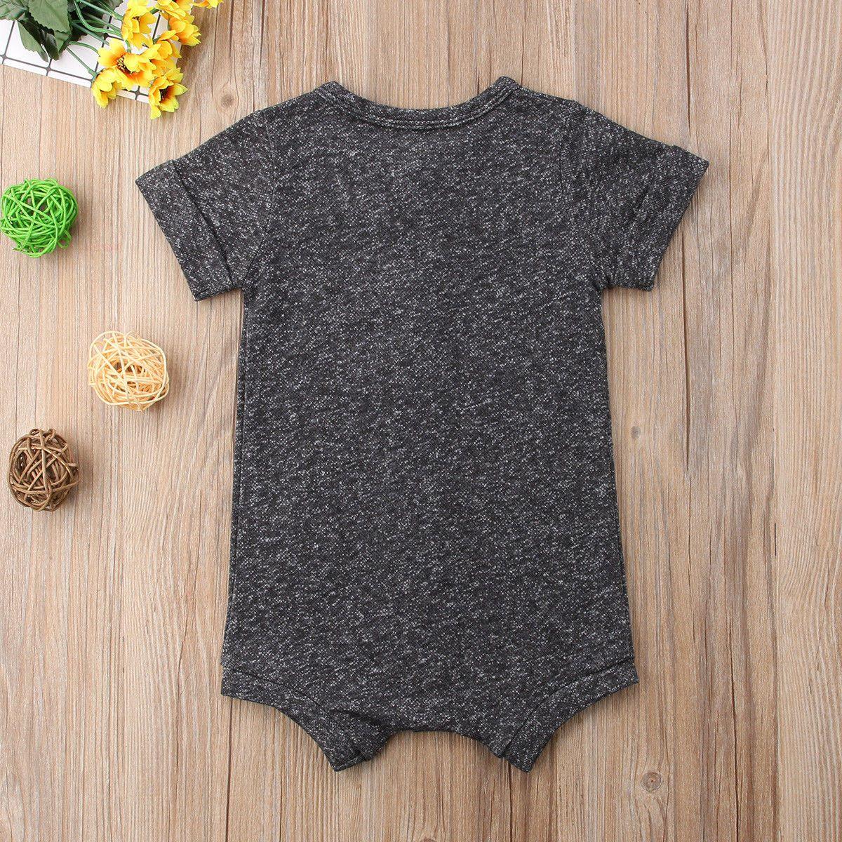 Toddler Infant Baby Boys Girl Casual Romper Jumpsuit Cotton Short Sleeve Clothes Summer