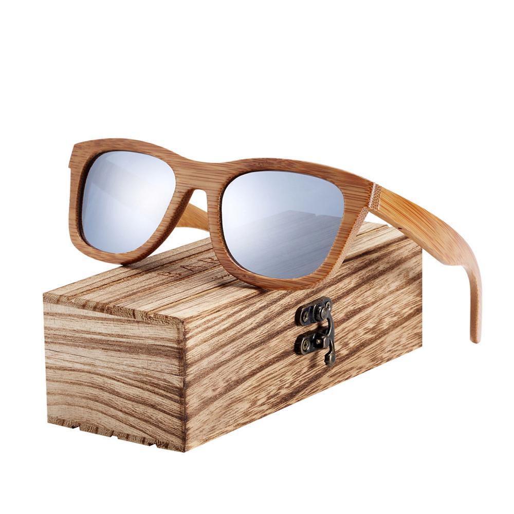 Handmade Bamboo Wood Luxury Retro Men and  Women Polarized Sunglasses Beach Wooden Glasses Oculos de sol With UV400 Protection l