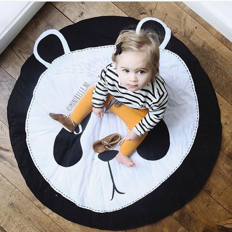 Baby Kids Play Mat Cotton Game Mat Room Floor Round Carpet Rug Children Tent Camp Mat Baby Yym Kids