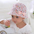 Modern Baby Girls Sun Hat Cotton Baby Hat Kids Child Cap Bowknot Flower Print Bucket Hat Double Sided