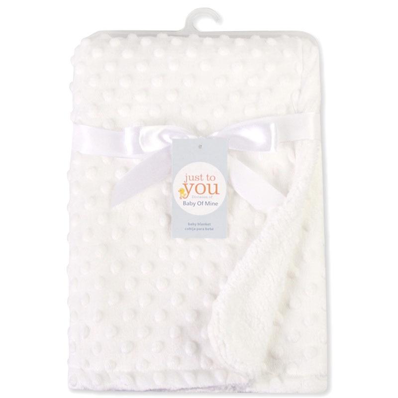 Modern Luxury New Baby Blanket Swaddling Newborn Thermal Soft Fleece Blanket Solid Bedding Set Cotton Quilt For Baby