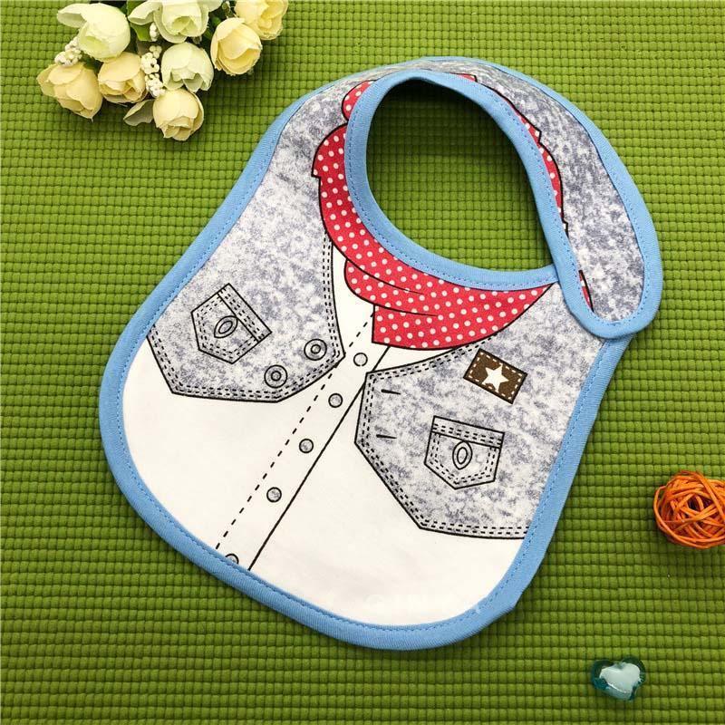 Luxury Modern Baby Boy Bibs Cotton Infant Newborn Girl Feeding Cute Pattern Bandana Bib For Kids