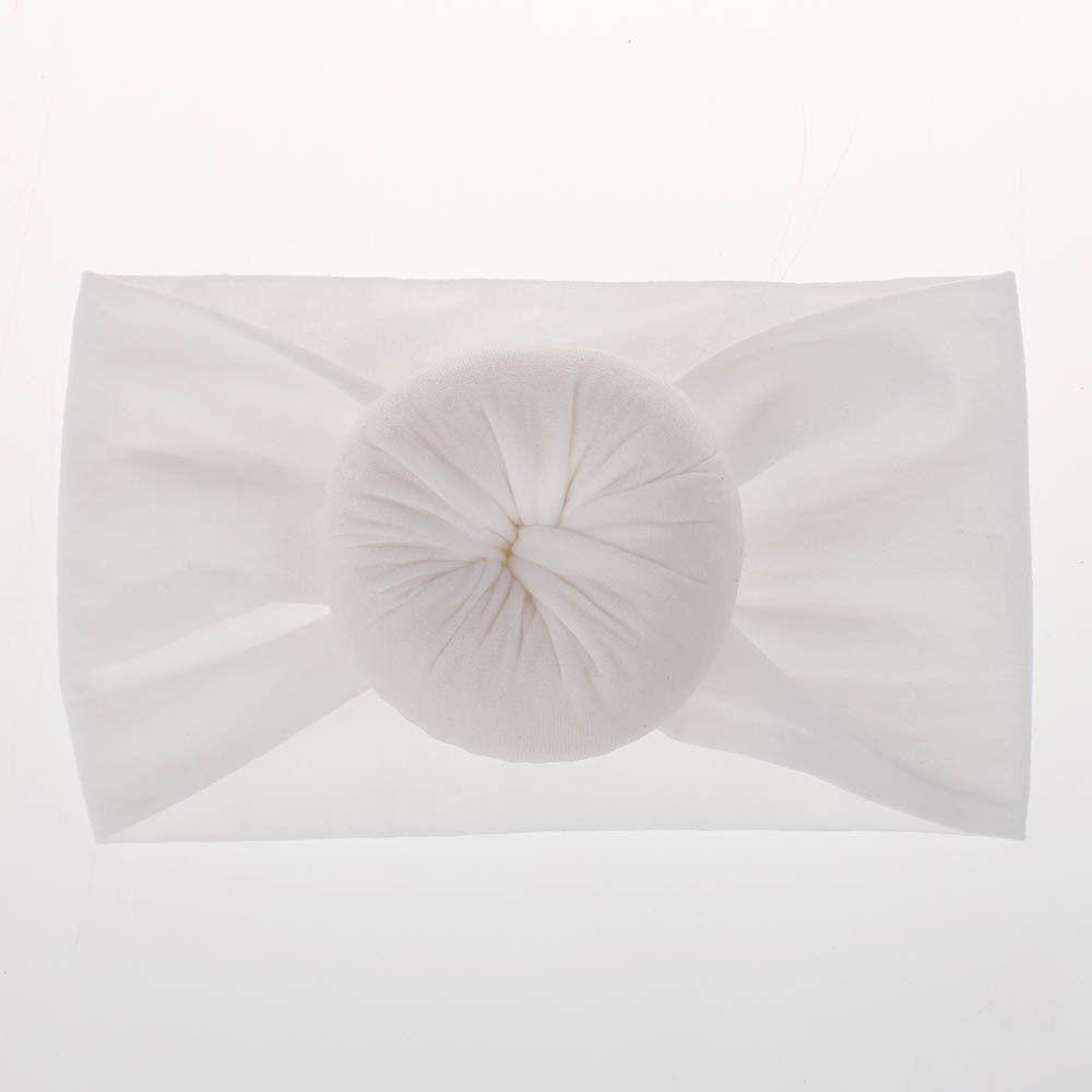 Newborn Infant Kids Girls Nylon Bow Hairband Headband Stretch Turban Knot For Bay Girls